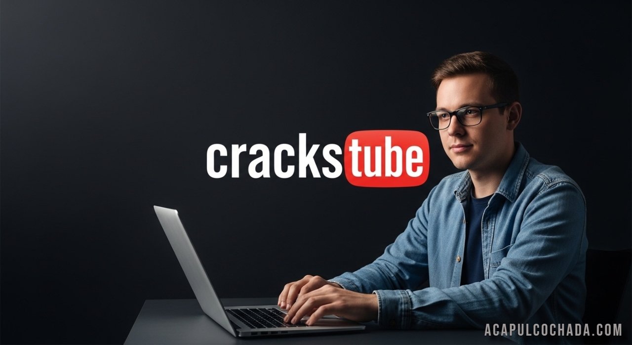 Illustration showing a computer screen with warning symbols, highlighting security and legal risks of cracked software platforms like crackstube.